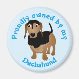 Imán Propiedad orgullosamente de mi Dachshund
