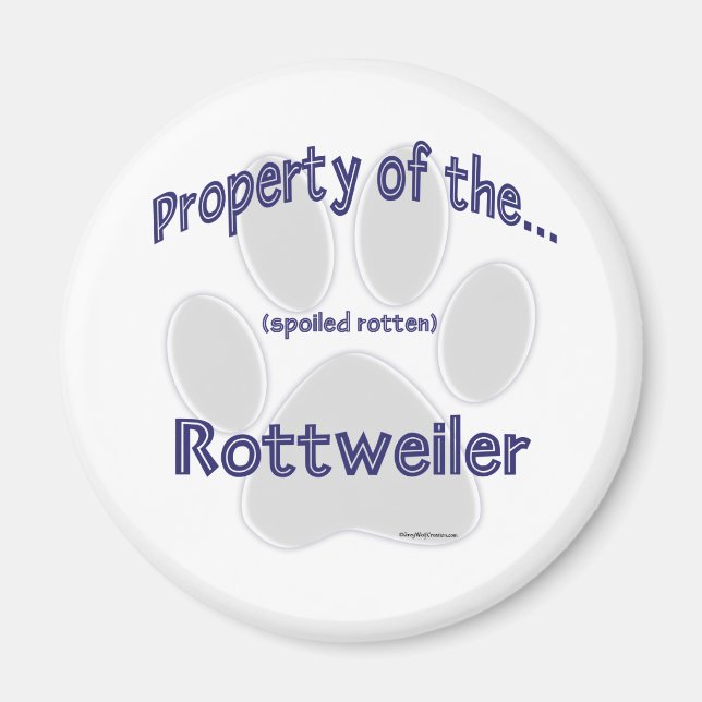 Imán Propiedad Rottweiler - Magnet (Frente)