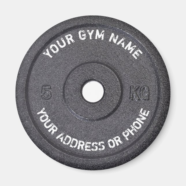 Imán Propietario de gimnasio Instructor de fitness Entr (Frente)