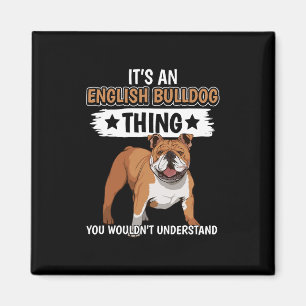 Imán Propietario es un Bulldog inglés cosa del toro ing
