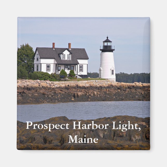 Imán Prospect Harbour Light, Maine Magnet (Frente)