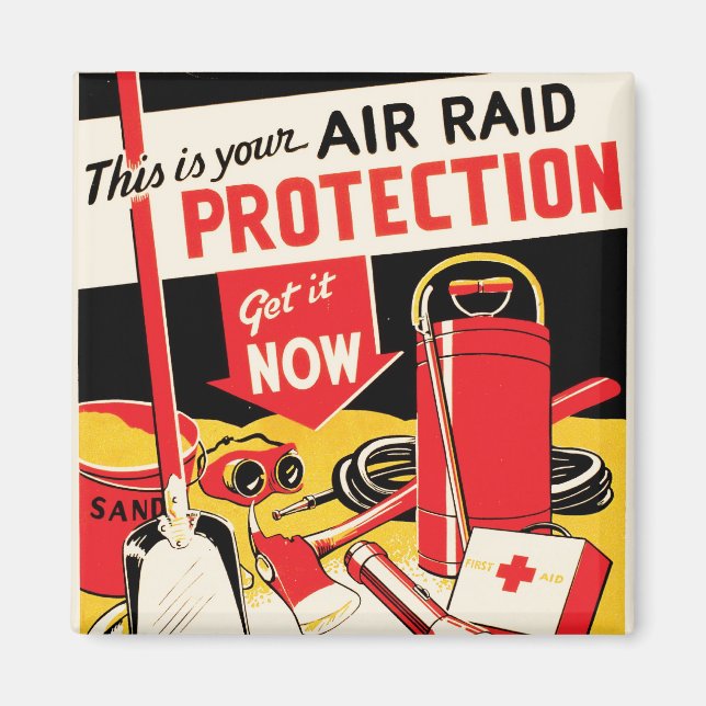 Imán Protección contra ataques aéreos (Frente)