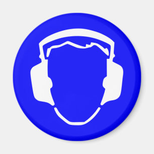 Imán Protección de oído azul de la seguridad