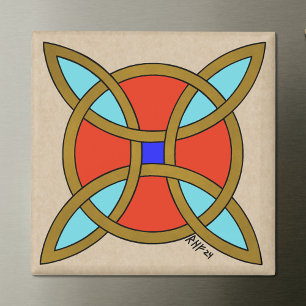 Imán Protección nórdica contra la brujería o nudo de br