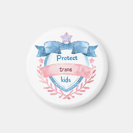 Imán Protect Trans Kids Design, LGBTQ Ally Gift