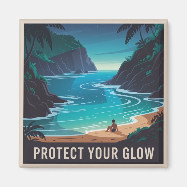 Imán Protect Your Glow (Frente)