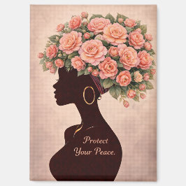 Imán Protect Your Peace Inspirational Magnet 
