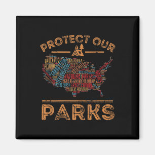 Imán Protege Nuestros Parques Mapa del Parque Nacional 