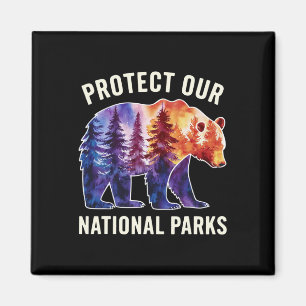 Imán Protege Nuestros Parques Nacionales Smokey Resist 