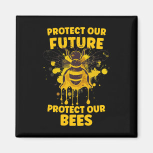 Imán Proteger a nuestras abejas - Niño de la Conciencia