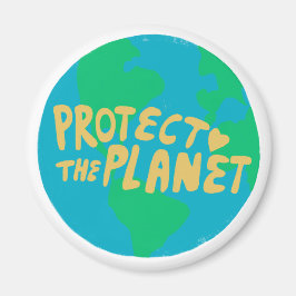 Imán PROTEGER EL PLANETA GUARDAR Eco Green