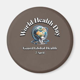 Imán Proteger la salud global. Día Mundial de la Salud.