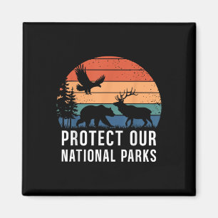Imán Proteger nuestros parques nacionales Conservación 