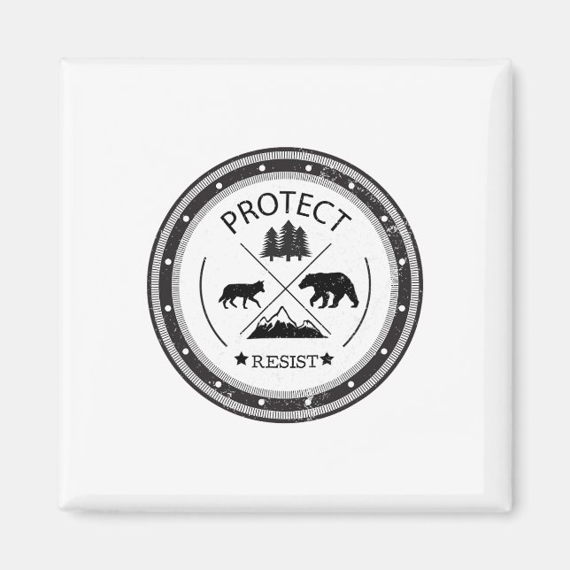 Imán Proteger - Resistir Los Parques Nacionales Y El Se (Frente)