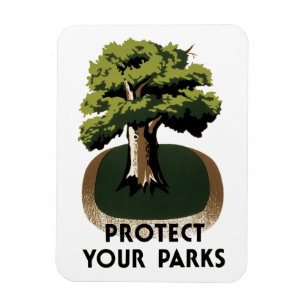 Imán Proteja sus parques