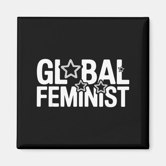 Imán Protesta de Empoderamiento de Igualdad Feminista G (Frente)