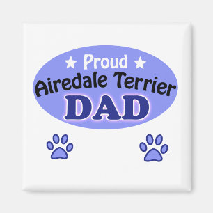 Imán Proud Airedale Terrier dad dad