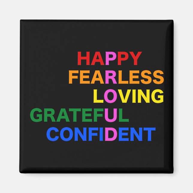 Imán PROUD Bright Black (Frente)