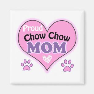 Imán Proud Chow Chow mamá