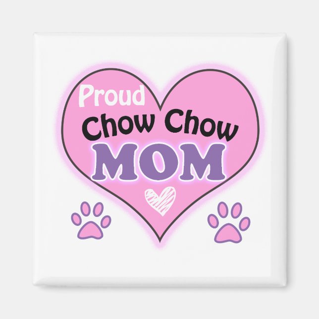 Imán Proud Chow Chow mamá (Frente)