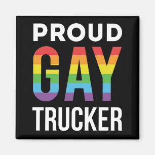 Imán Proud Gay Trucker