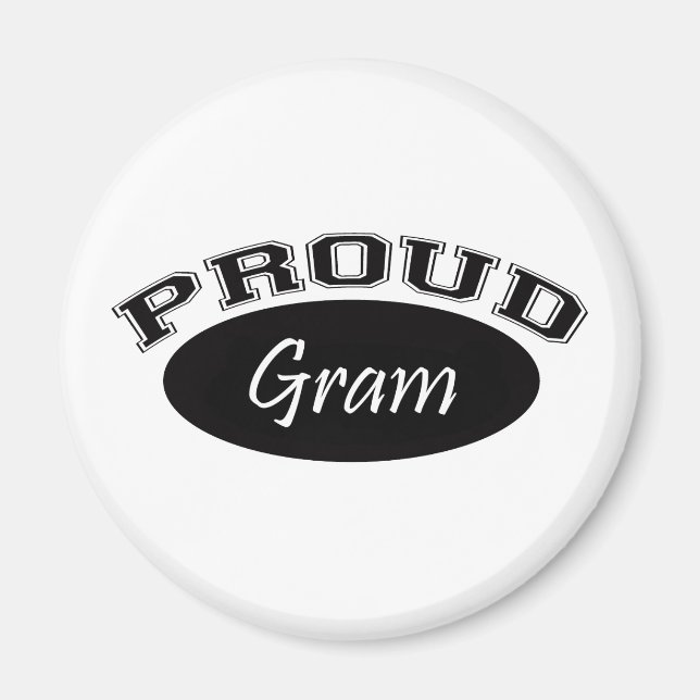 Imán Proud Gram (negro) (Frente)