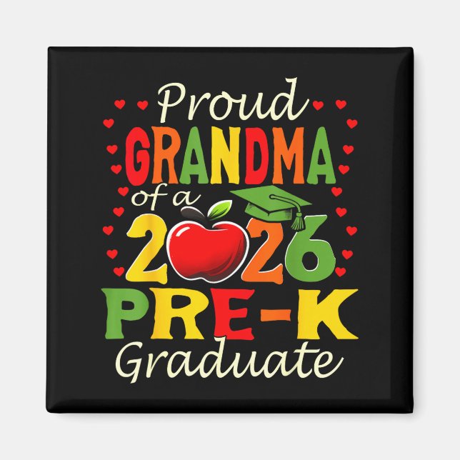 Imán Proud grandma of 2026 pre-k graduate mothers day (Frente)