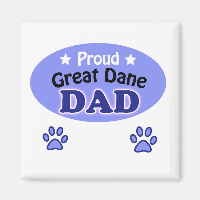 Imán Proud Great Dane dad (Frente)