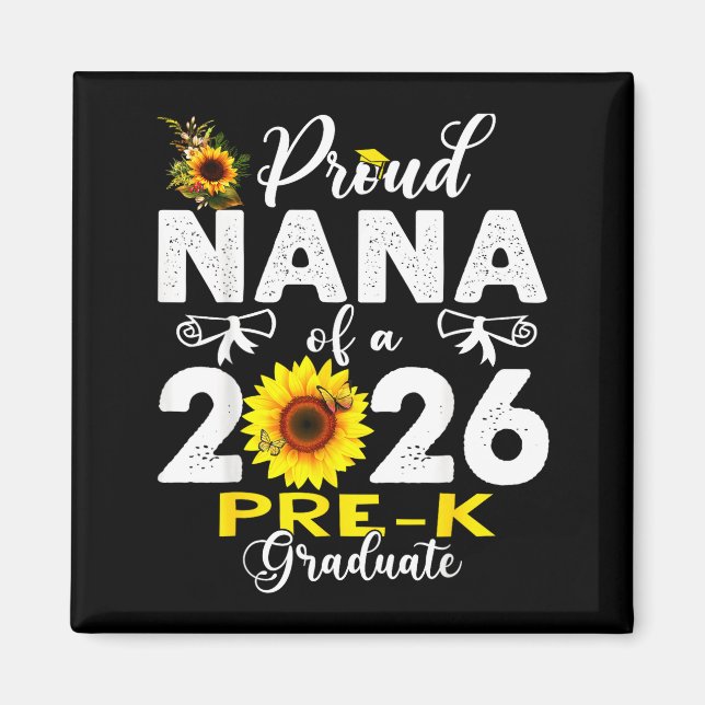 Imán Proud nana of 2026 pre-k graduate mothers day (Frente)