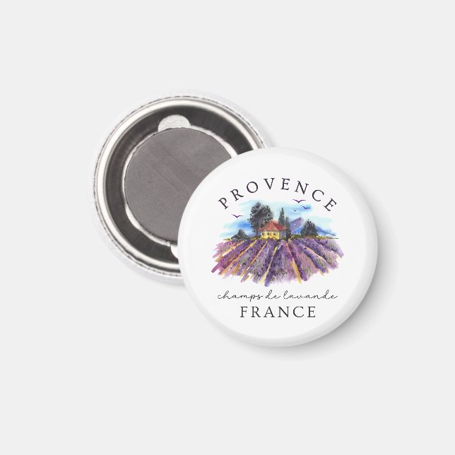Imán Provenza Francia – Campos de Lavanda (Anverso/Reverso)