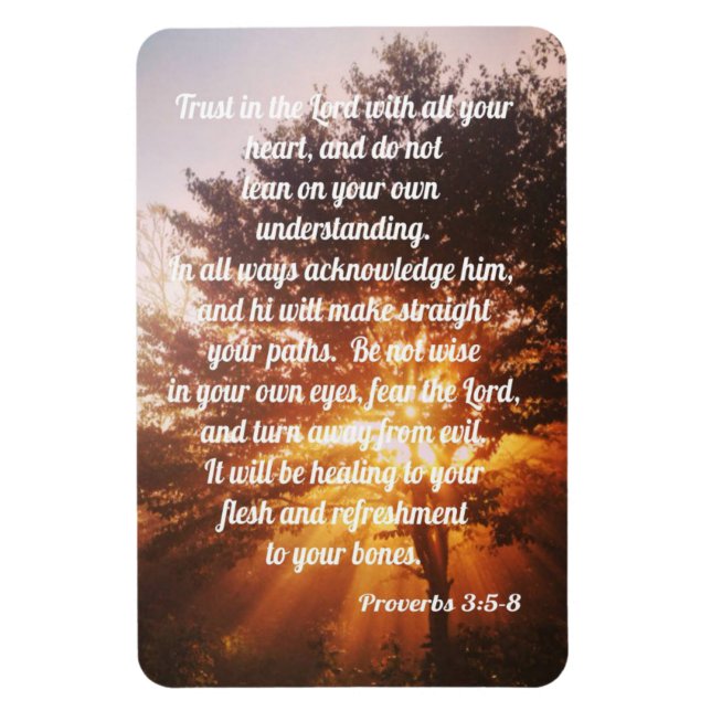 Imán Proverbios 3:5-8 (Vertical)