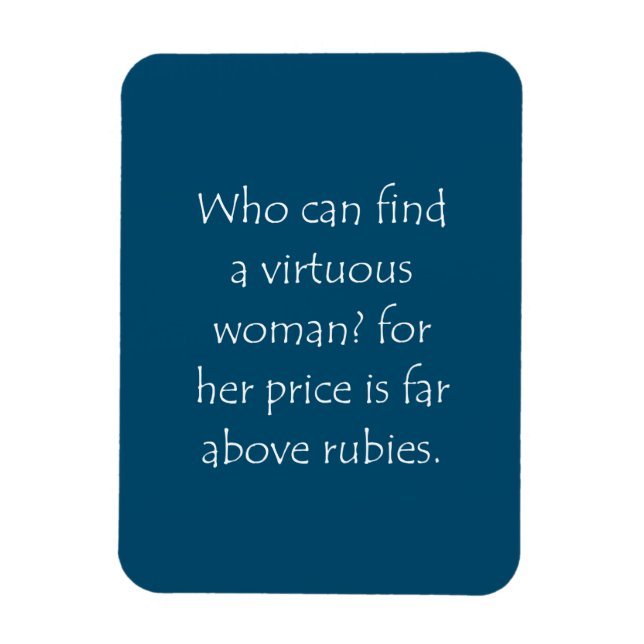 Imán Proverbios de citas de guiones 31 10 (Vertical)