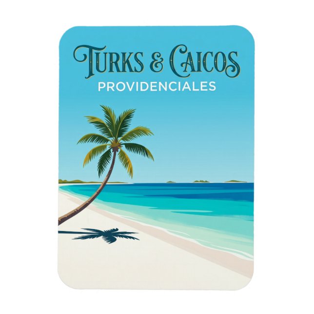 Imán Providenciales Islas Turcas y Caicos (Vertical)