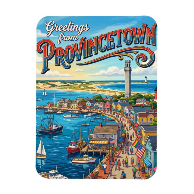 Imán Provincetown EE. UU. (Vertical)