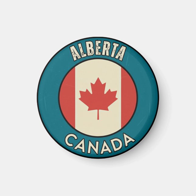 Imán Provincia de Alberta Canadá (Frente)