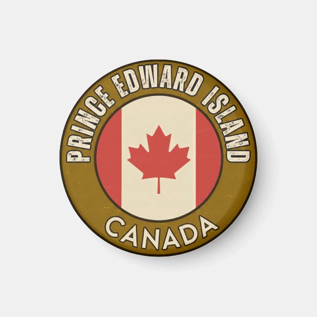 Imán Provincia de la Isla del Príncipe Eduardo Canadá (Frente)
