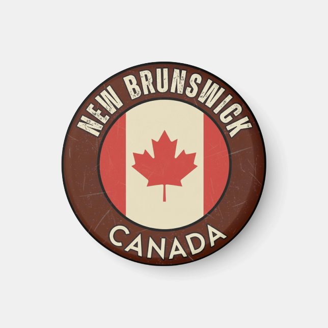 Imán Provincia de Nuevo Brunswick Canadá (Frente)