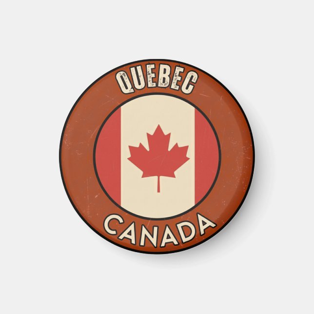 Imán Provincia de Quebec Canadá (Frente)