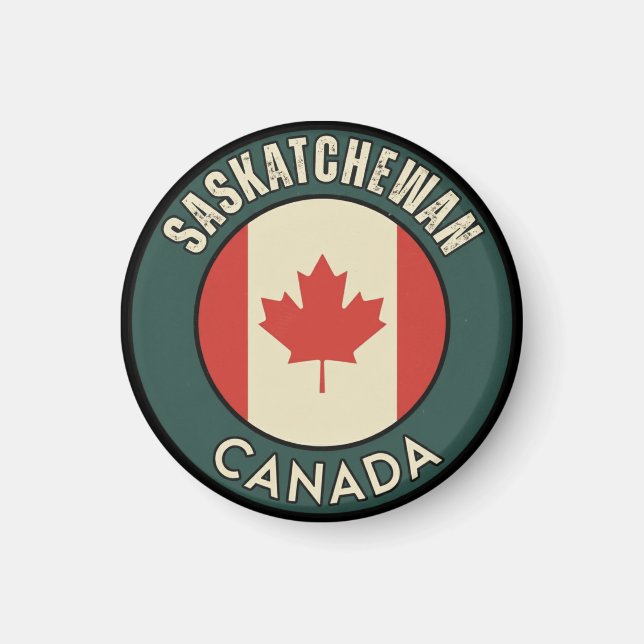 Imán Provincia de Saskatchewan Canadá (Frente)