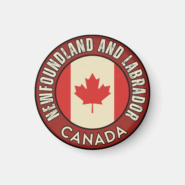 Imán Provincia de Terranova y Labrador Canadá (Frente)