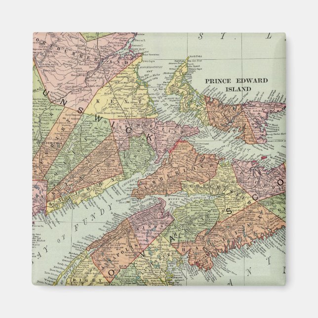 Imán Provincias marítimas de Canadá (Frente)