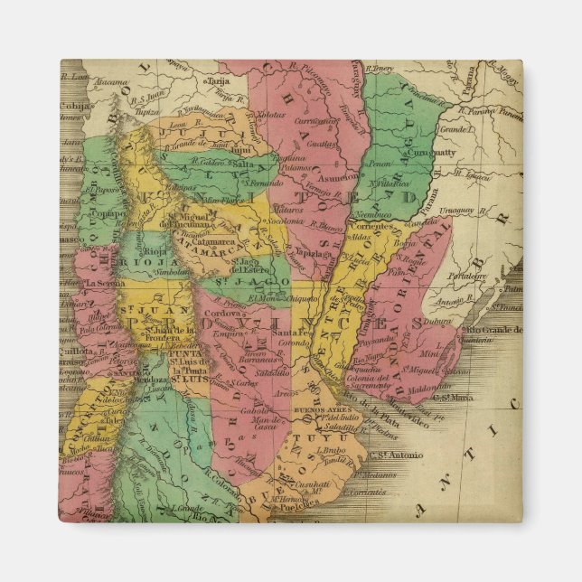 Imán Provincias Unidas, Chile, Patagonia (Frente)