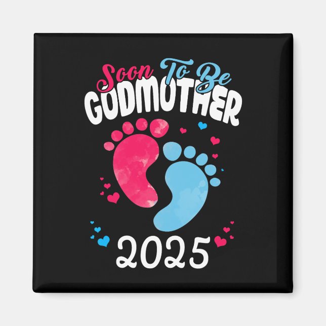 Imán Próximamente Madrina 2025 Anuncio de Embarazo  (Frente)