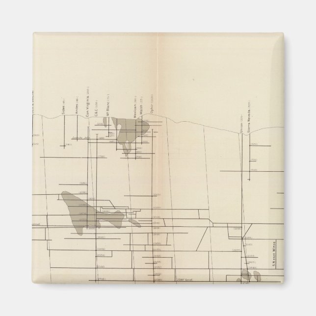 Imán Proyección vertical longitudinal I Comstock Lote (Frente)