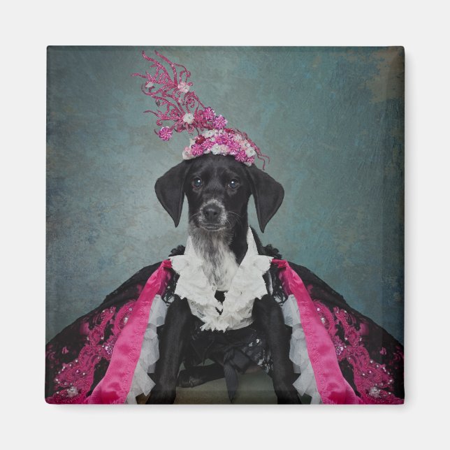 Imán Proyecto de Mascotas de refugio - Pepper (Frente)