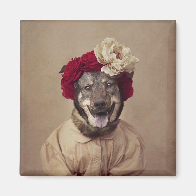 Imán Proyecto de Mascotas de refugio - Sra. Smith (Frente)