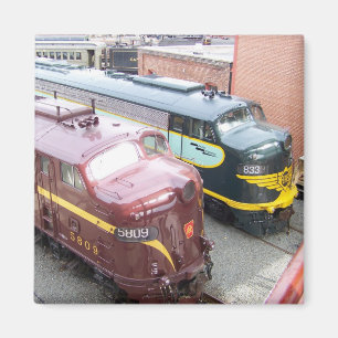 Imán PRR E8A 5809 y ERIE E8A 833 @ Steamtown