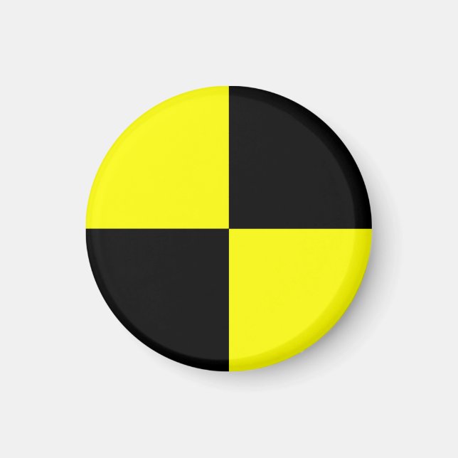 Imán prueba de choque símbolo de maniquí señal accident (Frente)