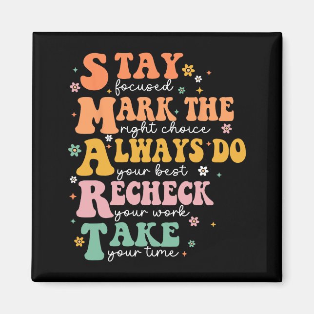 Imán Prueba de profesores divertida en Smart Test Day S (Frente)