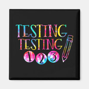 Imán Prueba del día de la prueba del tinte Prueba del p